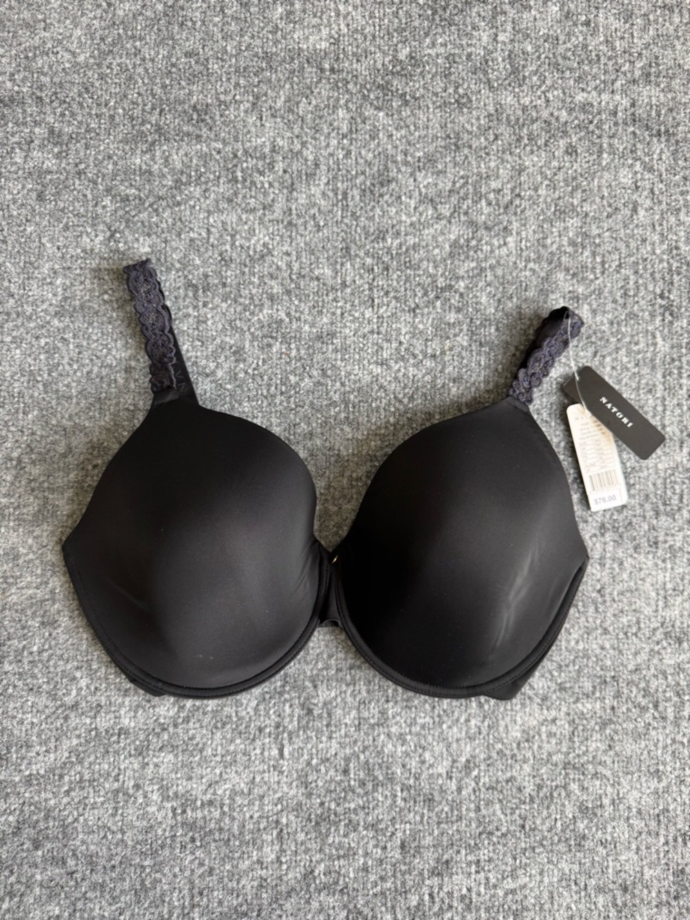 Natori Pure Luxe Contour Underwire Smooth Black T-Shirt Bra732080 NEW 36G